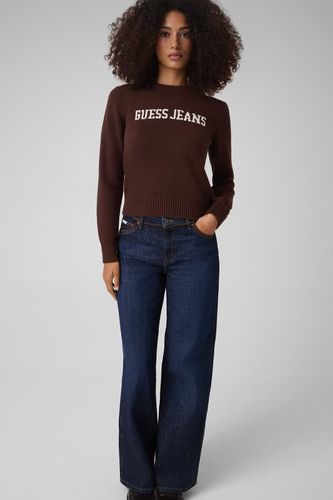 Pull Avec Logo Intarsia - Guess Jeans - Modalova