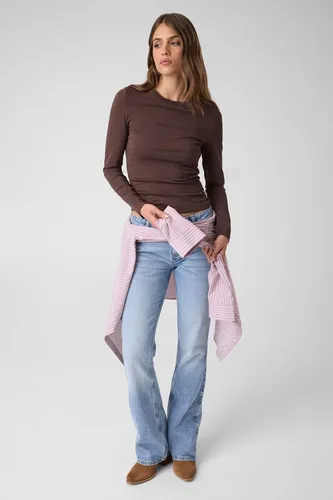 T-Shirt Slim Manches Longues Brodé - Guess - Modalova