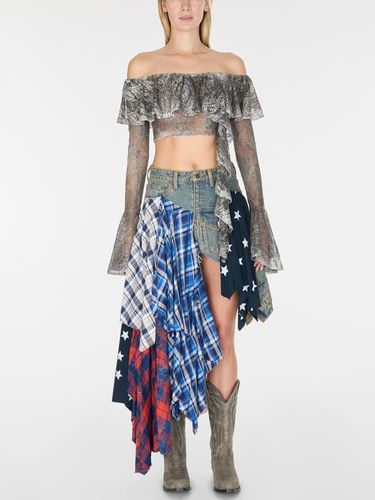 Jupe En Jean Patchwork - Guess - Modalova