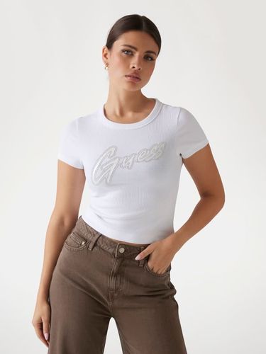 T-Shirt Logo Clouté - Guess - Modalova