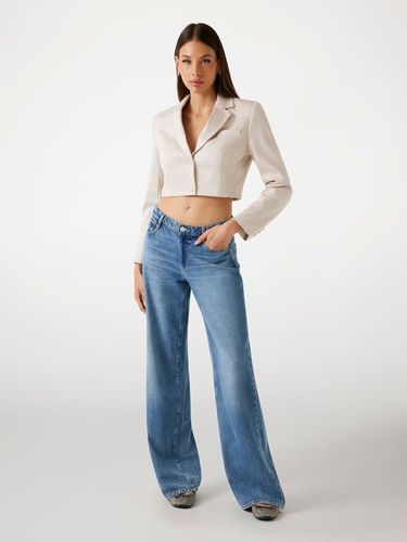 Blazer Ajusté Court Sergé - Guess - Modalova