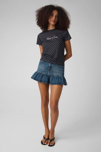 T-Shirt Orné De Strass - Guess - Modalova