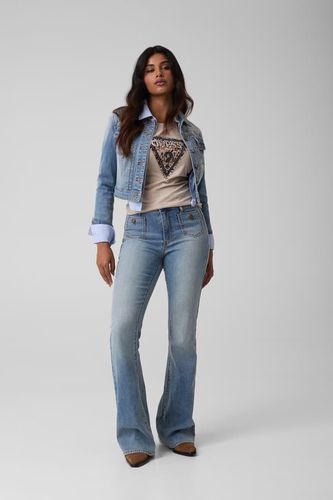 T-Shirt Avec Logo Triangle - Guess - Modalova
