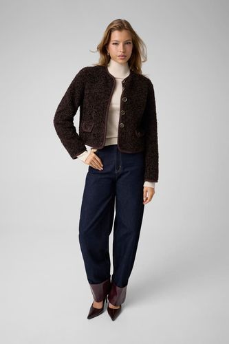 Veste Boutonnée En Sherpa Synthétique - Guess - Modalova