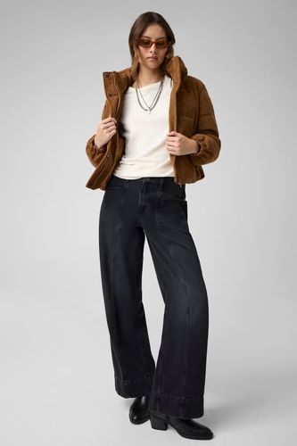 Veste Courte Matelassée En Suédine - Guess - Modalova