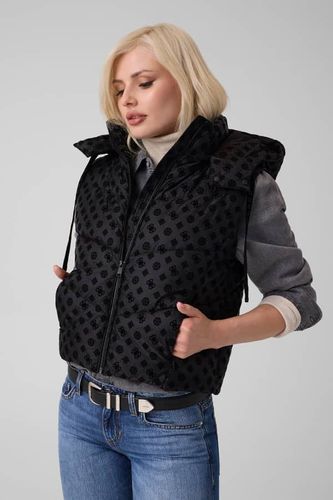 Gilet Doudoune Court À Logo - Guess - Modalova