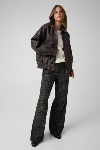 Veste En Cuir Synthétique À Étoile - Guess Jeans - Modalova
