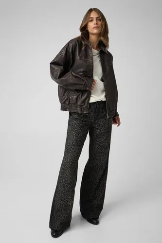 Veste Étoile En Cuir Synthétique - Guess - Modalova