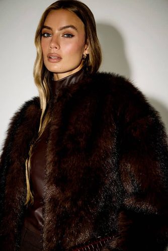Manteau Leonie En Fausse Fourrure - Guess - Modalova