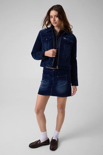 Veste Trucker Zippée Matelassée En Denim - Guess - Modalova