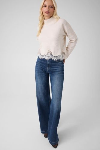 Pull En Mélange De Laine Avec Dentelle - Guess - Modalova