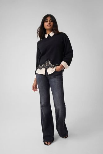 Pull En Dentelle Mélangée De Laine - Guess - Modalova