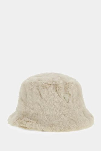 Chapeau Tressé En Fausse Fourrure - Guess - Modalova