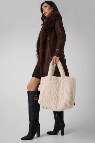 Sac Tressé En Fausse Fourrure - Guess - Modalova