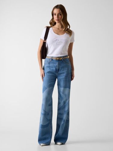 T-Shirt Avec Logo Brodé - Guess - Modalova