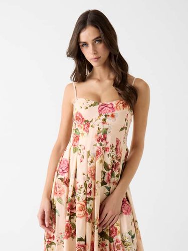 Robe Maxi À Imprimé Floral - Guess - Modalova