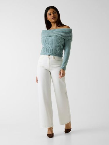 Pull En Mélange De Laine À Épaules Dénudées - Guess - Modalova