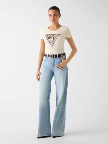 T-Shirt À Logo Triangle - Guess - Modalova