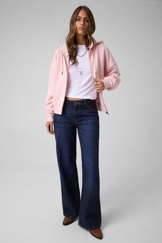 Sweat Zippé À Capuche - Guess Jeans - Modalova