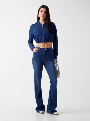 Jean Taille Mi-Haute Flare - Guess - Modalova