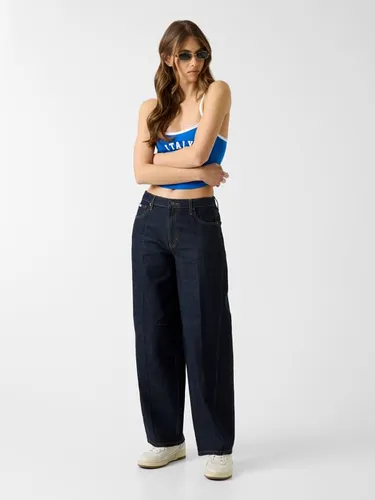 Jean Taille Haute Coupe Barrel - Guess - Modalova