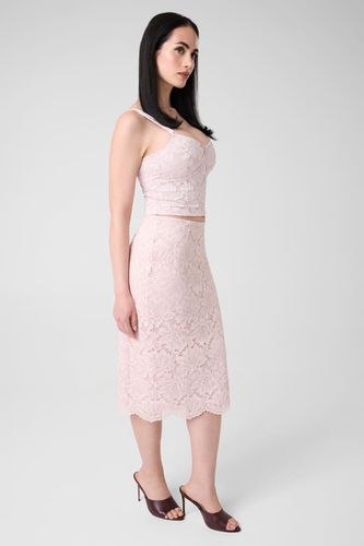 Jupe Midi En Dentelle - Guess - Modalova