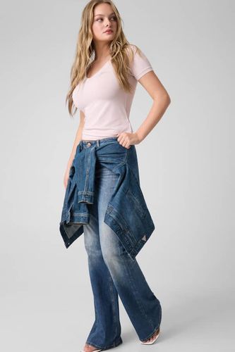 T-Shirt Avec Logo En Strass - Guess - Modalova