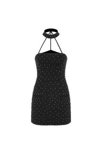 Bonnie - Embellished Strapless Mini Dress With Choker - ILA - Modalova