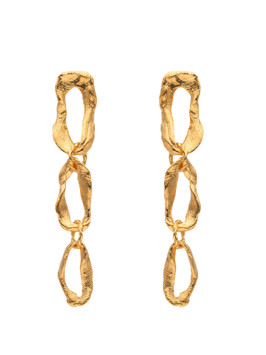 Vacation Long Chain Earrings Gold - Eva Remenyi - Modalova