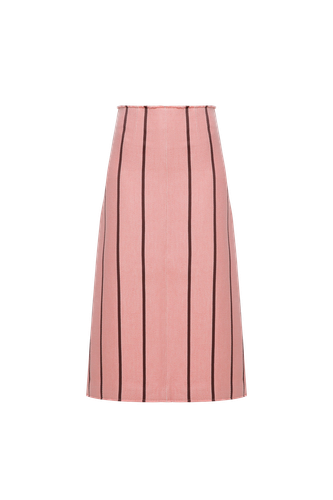 Open cut midi skirt - A.M.G - Modalova