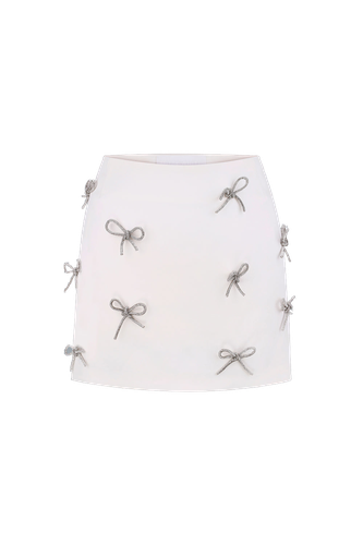 Skirt with bows - Total White - Modalova