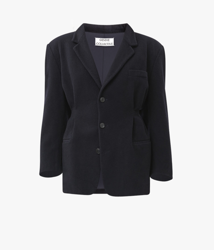 Hourglass Blazer Heavy Wool - S - Blazers - Gemme Collective - Modalova