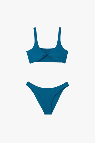 Concha Bikini with Caribe Bottom in Turquoise - Top - M - Bikini tops - Sara Cristina - Modalova