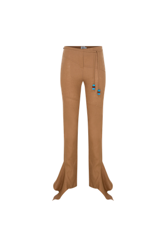 Charvi - Trousers With Stitching And Ruffles - ILA - Modalova
