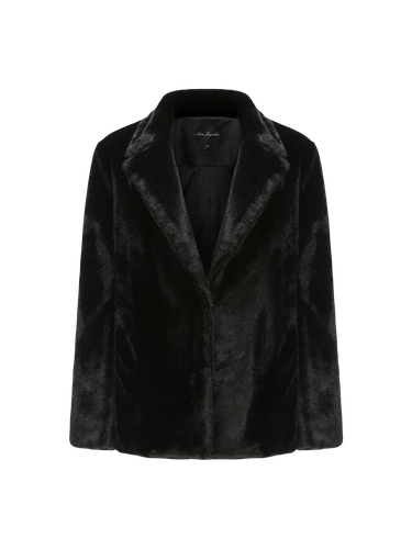 Phoebe Fur Jacket (Black) - Nana Jacqueline - Modalova