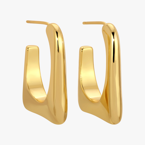 SQUARE HOOPS - Earrings - Zepplin The Label - Modalova