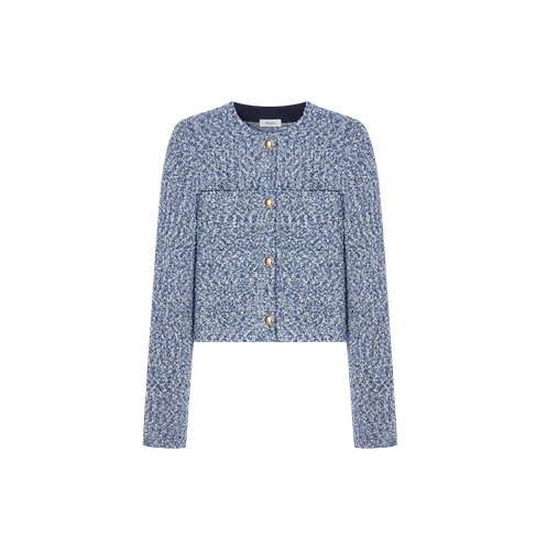 BOUCLÉ JACKET WITH POCKETS - CRUSH Collection - Modalova