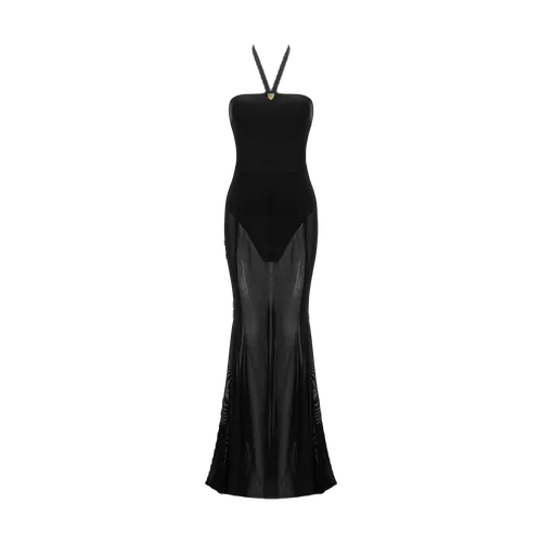 Black bodysuit gown dress - Daniele Morena - Modalova