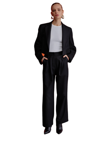 Tina Trousers in Black - Nazli Ceren - Modalova