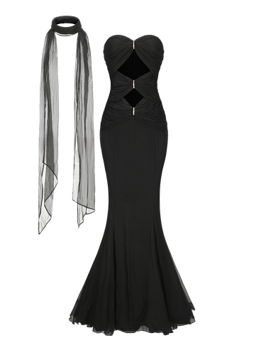 Cassandra Dress (Black) - Nana Jacqueline - Modalova