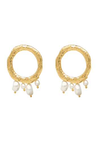 Adara Pearl Earrings - Lavani Jewels - Modalova