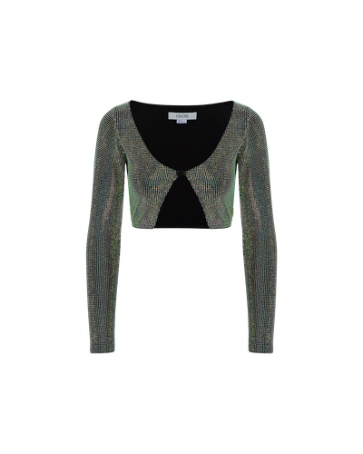 Crystal Cropped Cardigan - ONORI - Modalova