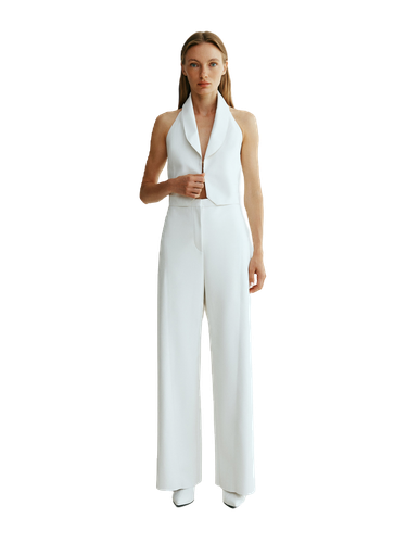 Vest with lacing - Total White - Modalova