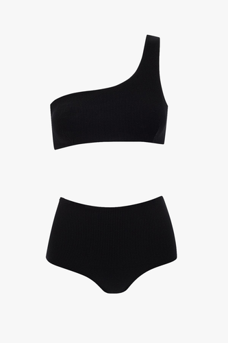 One-Shoulder Bikini with High-Waisted Bottom in - Bottom - XL - Bikini bottoms - Sara Cristina - Modalova