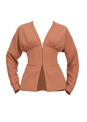 GIA CORSET BLAZER - DUST - XS - Long sleeve tops - Andrea Iyamah - Modalova