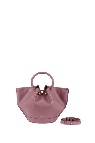 SAONARA MINI PINK LEATHER BAG - Saonara - Modalova