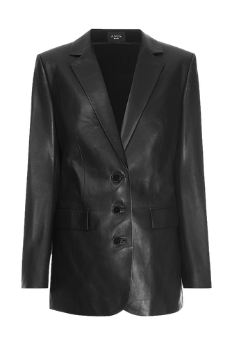 Leather Jacket - A.M.G - Modalova