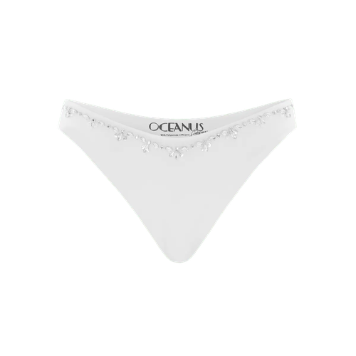 Aaliyah Hand Embroidered Bikini Bottom - Oceanus Swimwear - Modalova