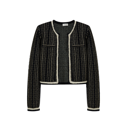 METALLIC JACQUARD JACKET - CRUSH Collection - Modalova