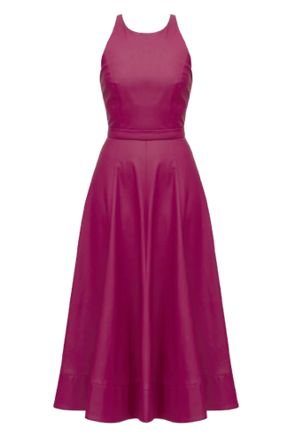 AVALON fuchsia faux leather cocktail dress | Women's Byzantium Midi dresses - UNDRESS - Modalova
